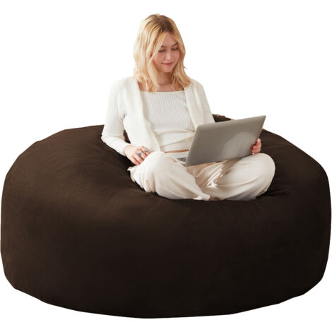 5FT Sitzsack, Fauteuil Poire pour Adulte, Pouf Moelleux & Confortable, Idéal pour Chambre, Balcon & Autres Espaces
