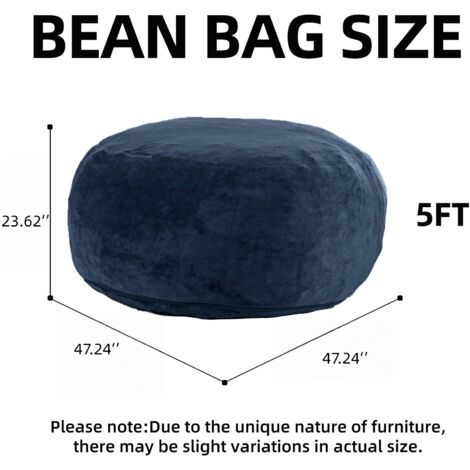 5FT Sitzsack,Sitzsackstuhl, Sofa für Erwachsene,weicher und bequemer Lesestuhl,geeignet für Schlafzimmer, Balkone und andere Orte