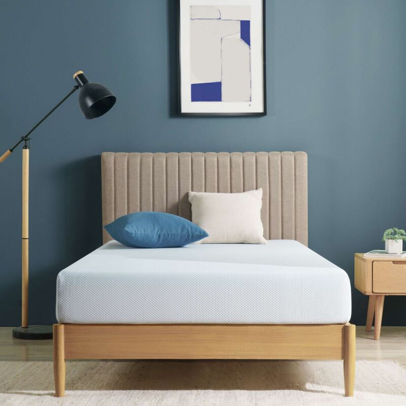 Zinus - Matelas 90x190 cm, Matelas Hypoallergénique en Mousse à Mémoire de Forme MyGel, Orthopédique, Épaisseur 13cm, Emballage Écologique