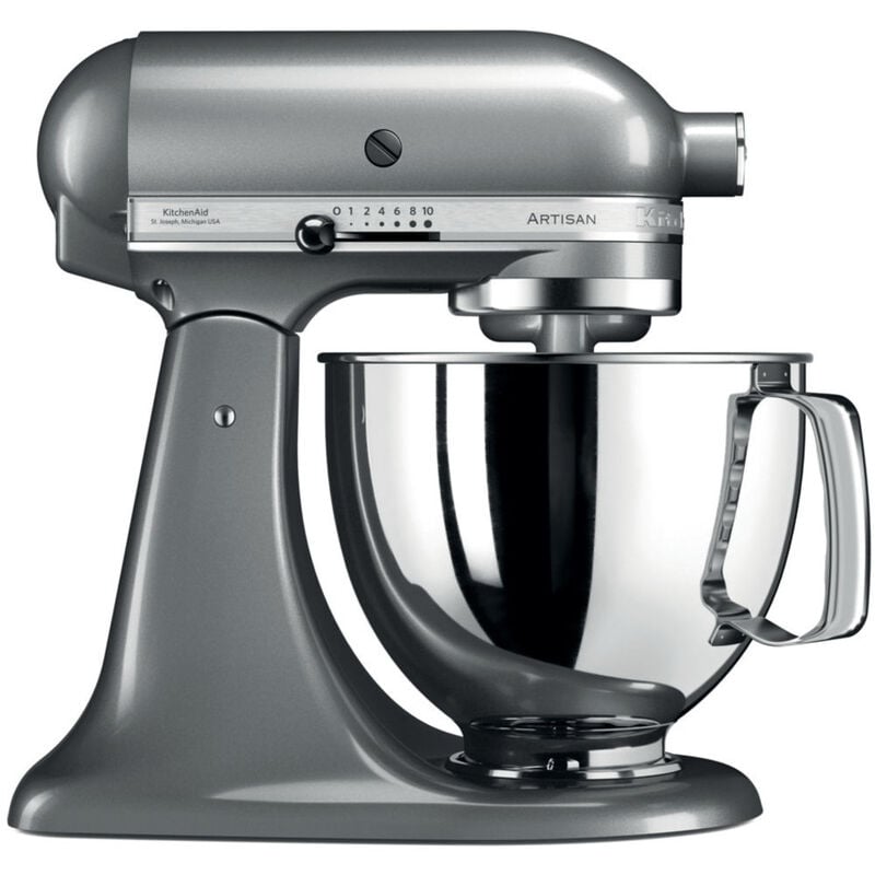 Kitchenaid - Robot sur socle 4,8l 300w gris argent 5ksm125ecu