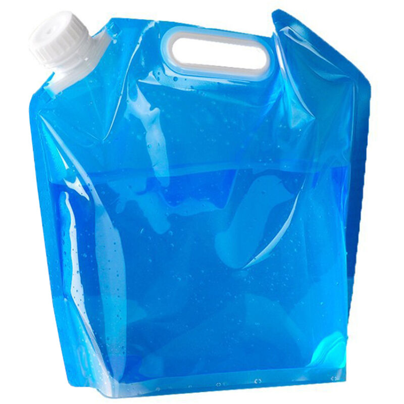 

5L / 10L contenedor de agua plegable bolsa de jarra de almacenamiento de agua para acampar al aire libre senderismo supervivencia de emergencia,10L