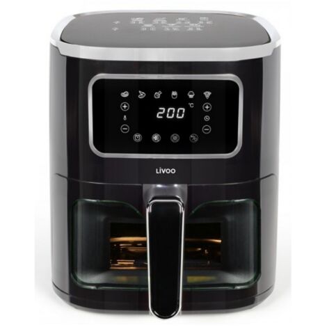 5l 1450w schwarze heißluftfritteuse - Livoo - DOC341