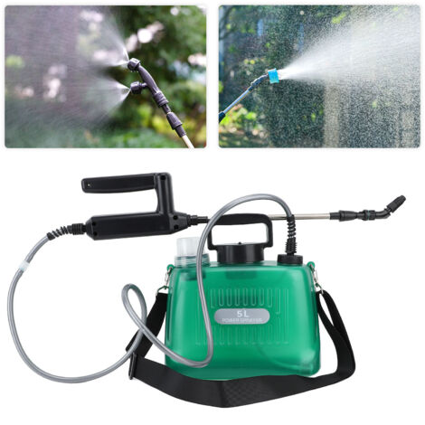 5L 2000mAh Tragbares elektrisches Sprühgerät mit 4 automatischen Düsen für die Auto- und Gartenreinigung [5L ABS Lithium Auto]