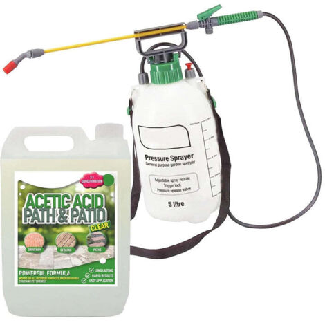 5L Pressure Sprayer & Garden Acetic Acid Vinegar