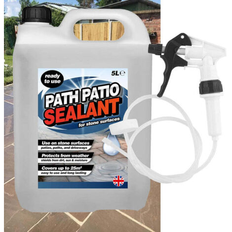 5L Ready To Use Path & Patio Sealant With Convenient Long Hose Trigger