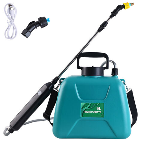 METERK 5L wiederaufladbarer Schultersprinkler, elektrischer Handsprüher, Landwirtschaftswerkzeuge, Gießkanne, Zerstäubungsgießflasche, Wassersprüher, Gartenpflanzensprüher