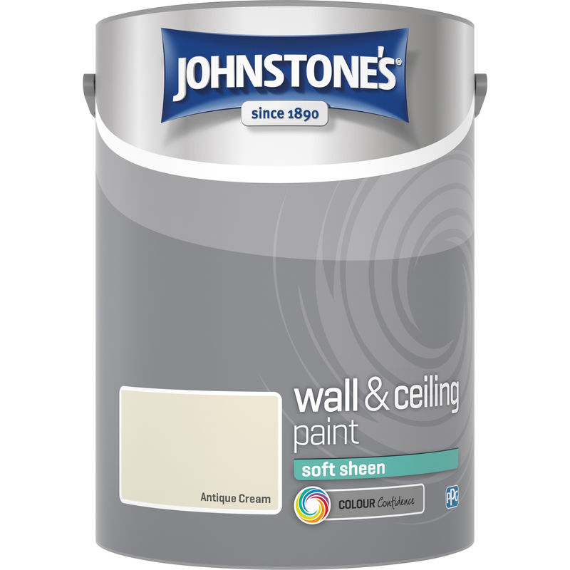 304181 5 Litre Soft Sheen Emulsion Paint - Antique Cream - Johnstone's