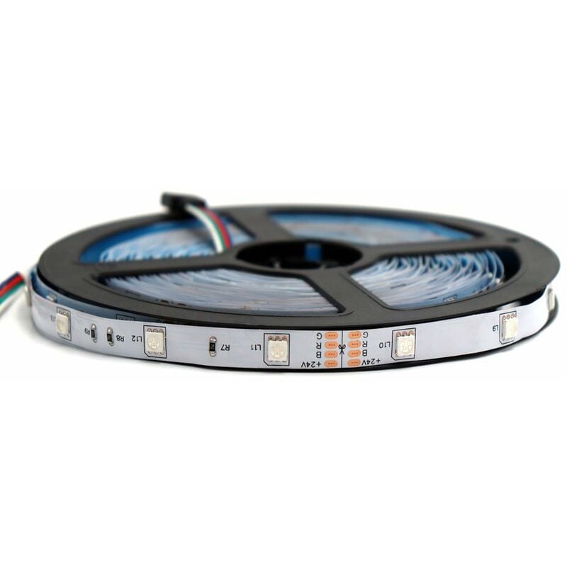 

5M 5050 RGB LED Tiras de luz suave Cinta de cinta Lampara Control remoto inalambrico Kit de tiras de luces