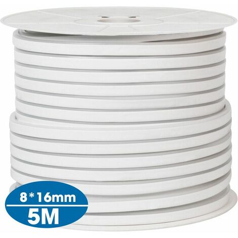 5M 8 x 16mm LED Strip 220V RGB Neon Flex Rope Light Waterproof LED Strip 5050 LED Neon Flex Tube IP65 Waterproof Rope Lamp