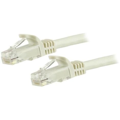 5M CAT6 WHITE SNAGLESS GIGABIT ETHERNET RJ45 CBL MALE TO MALE
