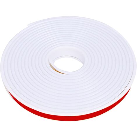 5M Edge Cover Flexible U Shaped Self Adhesive Edge Tape Worktop Edge Trim Strip TPE Edge Cover for Furniture Edge Worktop to Protect Edges (White, 18mm)