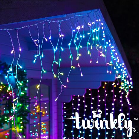 5m Smart App Controlled Twinkly Gen II Special Edition Christmas Icicle Lights  Indoor Home Multi Colour Select RGBW