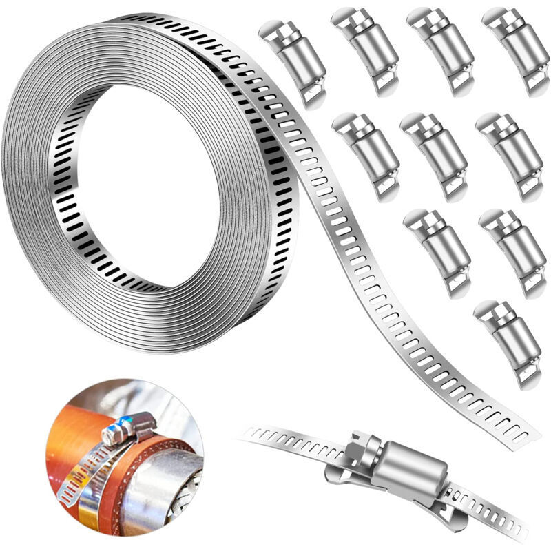 Image of 5m Stainless Steel Hose Clamps with&hellip;