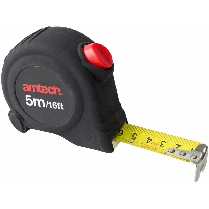 Amtech - 5M x 25mm Self Locking Measuring Tape - P1265