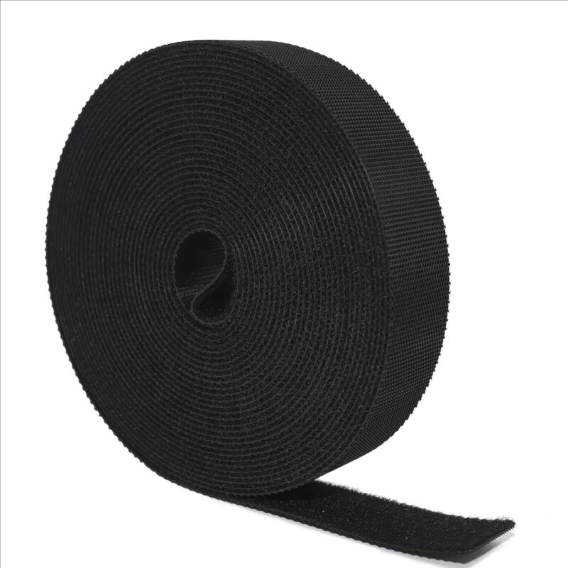 5M×20MM Reusable Nylon Cable Ties, Black Bike Cable Ties, Wire Ties, Home Office Cable Ties