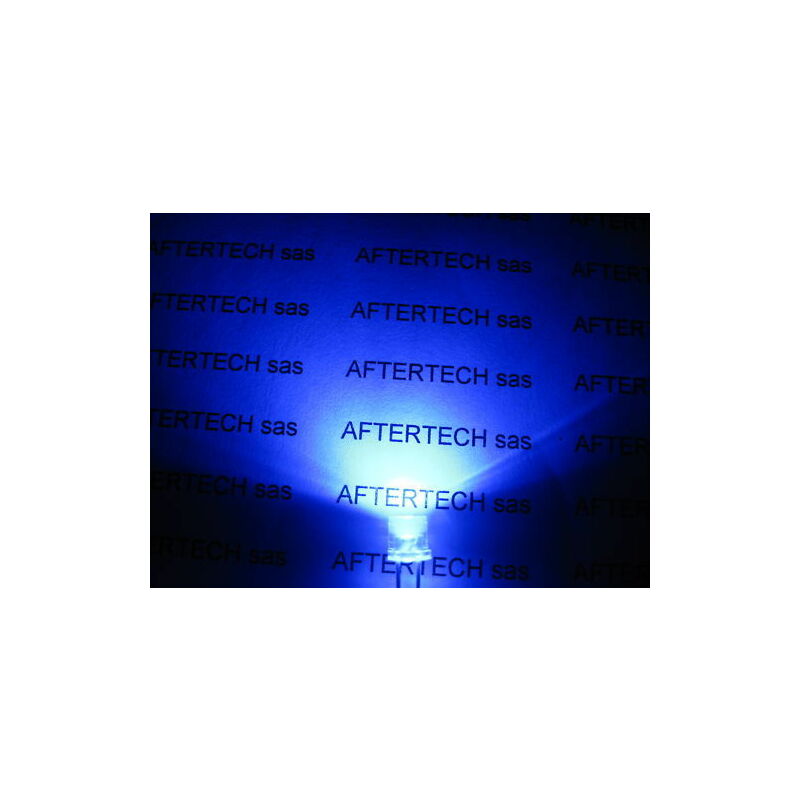 5mm 20pz led blu blue ultraluminosi flat head