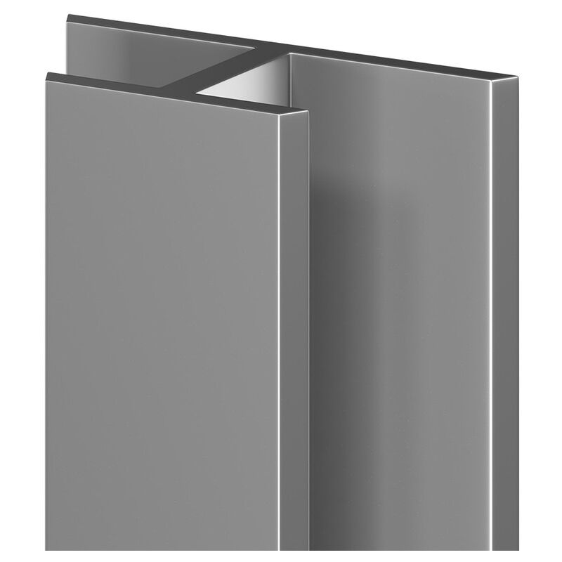 Wholepanel - 5mm Silver Wall and Ceiling Panel h Joint Trim - Silver