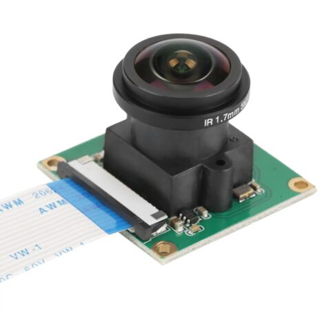 5MP HD-Weitwinkel-Kameramodul (175°) für Raspberry Pi 3/2, kompatibel mit B-Modellen.
