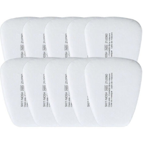 5N11CN filtre coton KN95 masque anti-poussière filtre de remplacement filtre en coton particules filtre trapézoïdal général
10 pièces