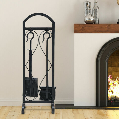 5pc Fire Companion Set Fireside Cast Iron Fireplace ...