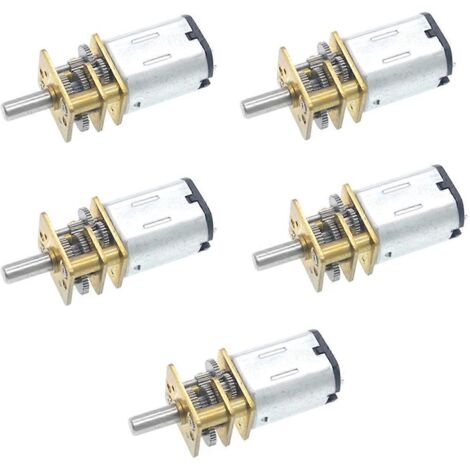 5PC GA12-N20 Mini Moteur à engrenages métalliques CC 3V Moteurs à engrenages à roue dentée 15RPM--