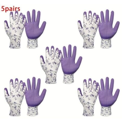 5pc gant/râteau, gants en mousse de latex imprimés et râteau en plastique, adapté pour le camping extérieur et autres scénarios