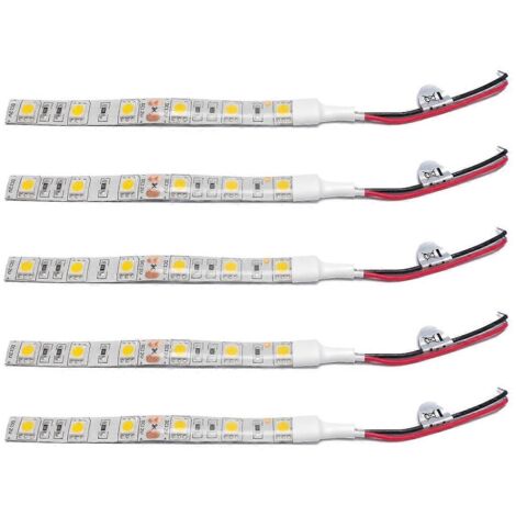 5Pcs 10Cm Waterproof Blue 5050 Led Strip Lights Dc 12V Boat Car--