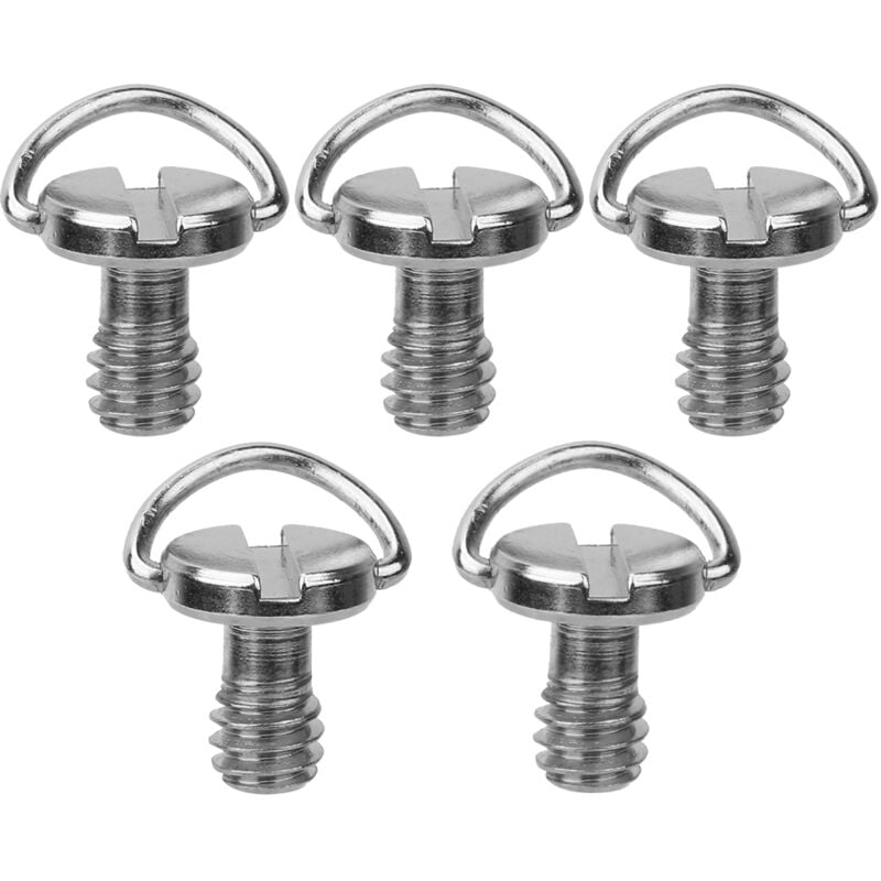 Image of Eosnow - 5PCS 1/4 Kamera Schraube für Schnellwechselplatte 1/4 Zoll Klapp C-Ring-Adapter Stativ Einbeinstativ