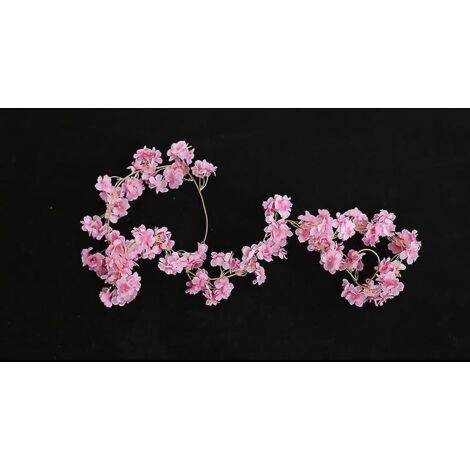 5pcs 1.8m -rose Fonc Guirlandes De Cerisie Fleurs Artificielles Suspendue Decoration Pour Mariage Maison Jardin Miroir Salon