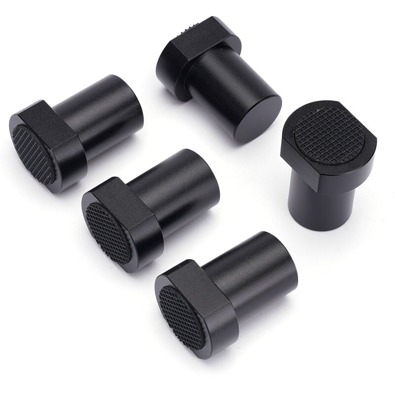 Dmtool - 5PCS 20mm Blocage rapide pour le travail du bois Pince pour chien d'établi Tenon de bureau avec coussin antidérapant Bloc de limitation de