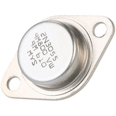 5pcs 2N3055 Transistors de Puissance 15A 100V NPN TO-3 Metal Box/Cover NPN Power Transistor for Power Aliments Circuits Series et Contrôleurs d'arrêt.