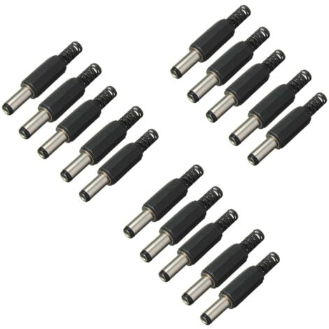 5PCS 5.5mm X 2.5mm Male Jack DC Power Plug Socket Jack Adapter Adaptor Connector