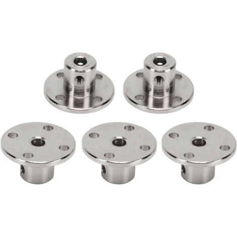 5PCS Accouplements Rigides 4mm en Acier pour Moteurs RC, Arbres et Axes de Modélisme DIY