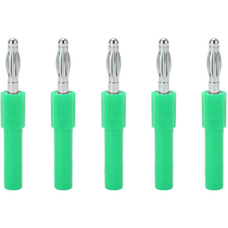 5Pcs Adaptateur Prise Banane 4mm vers 2mm, Connexion Robuste et Haute Conductivité, Vert