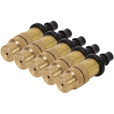 5pcs Adjustable Brass Jet Nozzle Atomization Sprinkler for Garden Watering