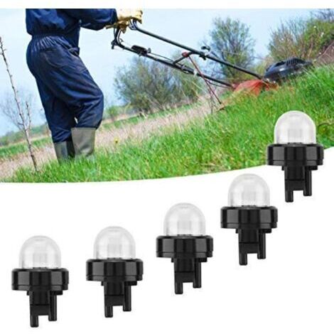 5pcs amorce de carburateur Pompe à Essence tronçonneuse Tondeuse carburateur Huile à Bulle de carburateur Transparent Huile Bulle apprêt Ampoule Pompe Coupe Coupe coupé Tondeuse à Gazon