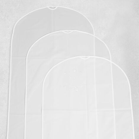 GROUPM 5PCS Aufbewahrungstasche für Kleidung, Staubschutz für Kleidung, waschbarer Anzug-Staubbeutel, Hängetasche für Haushaltskleidung, transparente Umweltschutzabdeckung (Bodenöffnung 60 80 [Verdickung]),