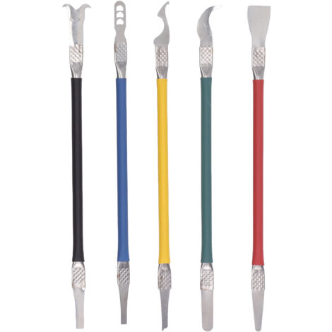 5PCS Barre de Démontage Double Tête en Métal pour Carte Mère et Composants Électroniques