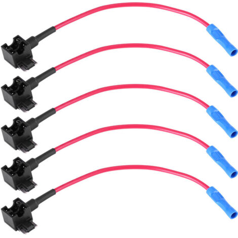 5pcs Blade Fuse Adapter, 12V Add a Circuit Fuse Car Fuse Holder Adapter Mini Blade Fuse (Micro Mini Type) fuse