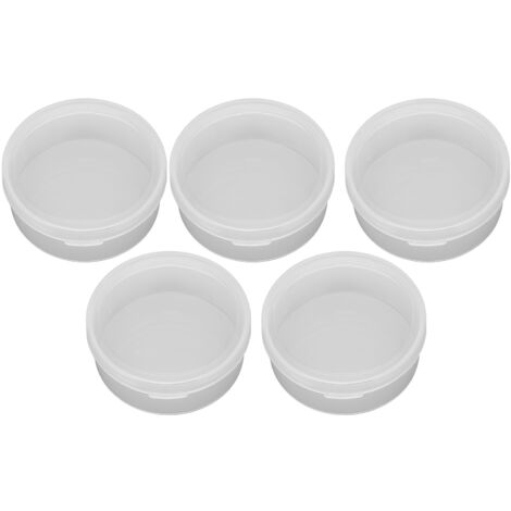5PCS Boîtes de Rangement Transparentes Plastique, Organiseur Portable pour Petit Bricolage, Fournitures Créatives et Accessoires