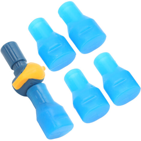 5PCS Bouchon Anti-Morsure en Silicone Alimentaire pour Tube Hydratation Vélo avec Connecteur Droit