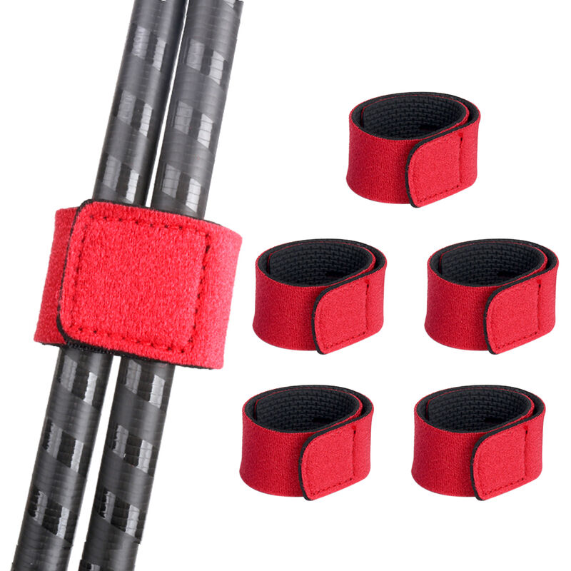 

5PCS Canas de pescar Corbatas de cinturon Correa de cinturon de cana de pescar,rojo