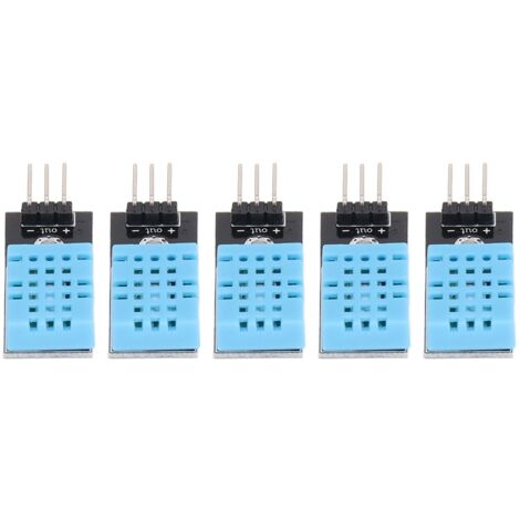 5PCS Capteur de Température et Humidité Haute Sensibilité, Module Numérique Anti-Interférence pour Serre et Carte d'Adaptation