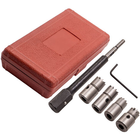 5pcs Coffret d'outils de nettoyage siège injecteur Diesel Kit d'entretien siège