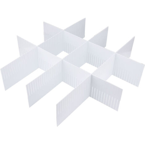 5Pcs DIY Plastic Drawer Organizer Adjustable Drawer Dividers Separators (5011cm)