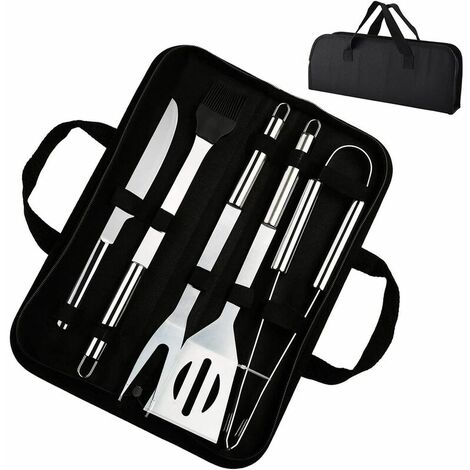 Romanticist 20PCS Kit Barbecue - Acier Inoxydable Barbecue Ustensiles de  Gril dans Un Boîtier en Aluminium - Barbecue Ensemble d'outils - Cadeau  pour la fête des pères Idéal pour Les Hommes 