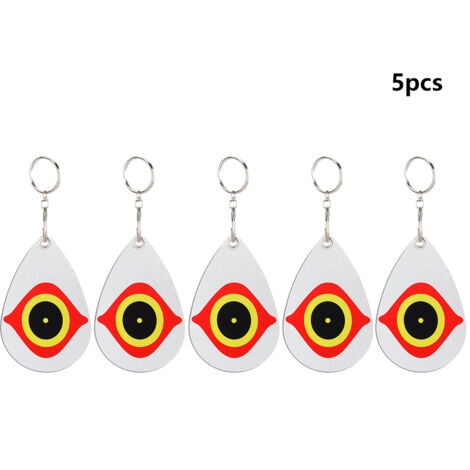 5Pcs Eye Pattern Reflective Bird Repellent Decoration Ornament for Orchard Garden Balcony