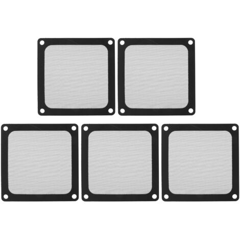 5Pcs Filtre À Poussière Pour Ventilateur D'ordinateur, Cadre Magnétique, Étanche, Maille Noire, 80mm