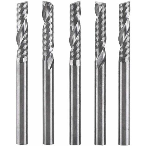 LTS FAFA 10 pcs Fraises En Bout Carbure Titane Enduit Forets De Fraisage  Double Fraise Ensemble 3.175mm Tige 2mm Diamètre De L'arête De Coupe