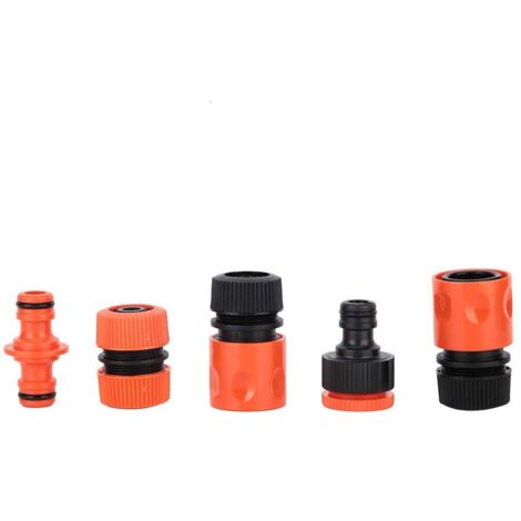 5pcs G1 / 2 "Joint de Tuyau ABS Raccord de Tuyau Arrosage de Jardin pour Tuyau D'eau PVC